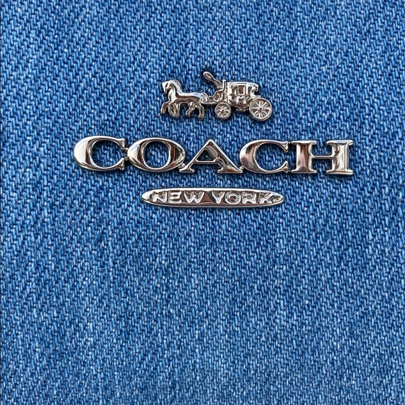 Coach Denim Mini Lillie Carryall NWT - Picture 4 of 10